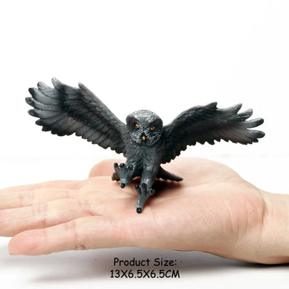 Simulated Bald Eagle Owl pelican Parrot Swan Birds Hand Painted Model Toy Figurine for Kids' Collection Science Educational Toys
