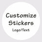2-7cm Custom Stickers Customized Logos Wedding Birthdays Baptism Stickers Personality Labels Design Own Baking Gift Bag Sticker