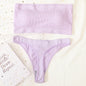 Women Strapless Bra And Panties Set Push Up Bra High Waist Thong  Seamless Underwear Sexy Tube Bra Female Sexy Lingerie Set