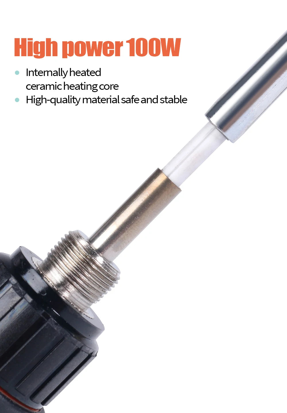 100W Digital Electric Soldering Iron Kit Set Temperature Adjustable 928D Welding Tool Ceramic Heater Soldering Tips Rework
