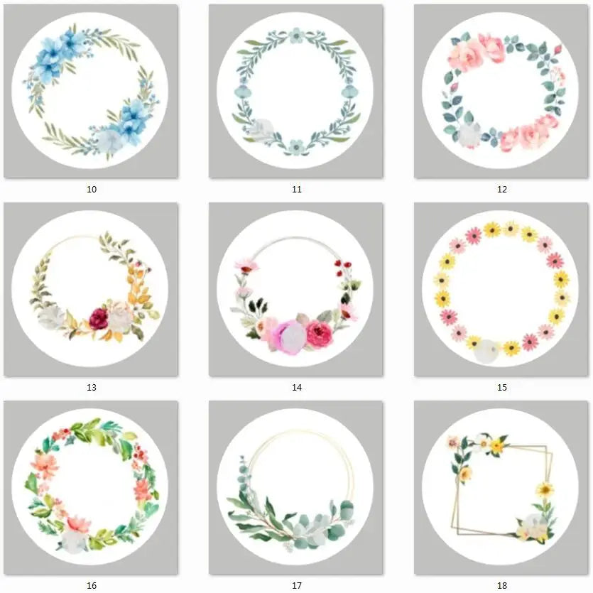 2-7cm Custom Stickers Customized Logos Wedding Birthdays Baptism Stickers Personality Labels Design Own Baking Gift Bag Sticker
