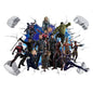 3D Avengers Captain America Cartoon Wall Stickers For Kids Room Super Heroes Decorations PVC Home Decor Wall Mural Art Posters