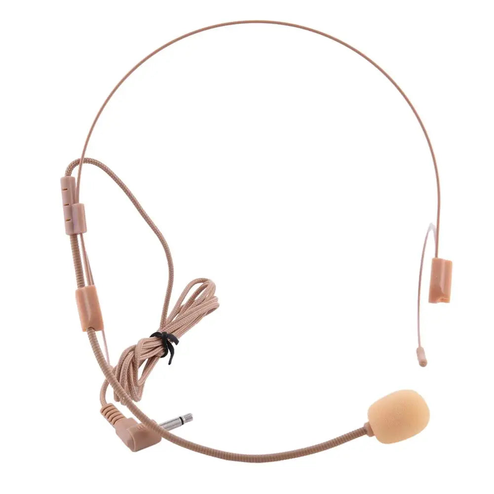 Dual Ear Hook Headset Head Wired Microphone Multifunctional Headset Microphone With 3.5mm Mini Plug For Speech