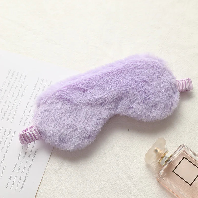 Sleeping Mask Sleeping Blindfold Soft Plush Eye Masks Cute Love Cloud Eye Cover Plush Mask Eyepatch Nap Health Eye Cover