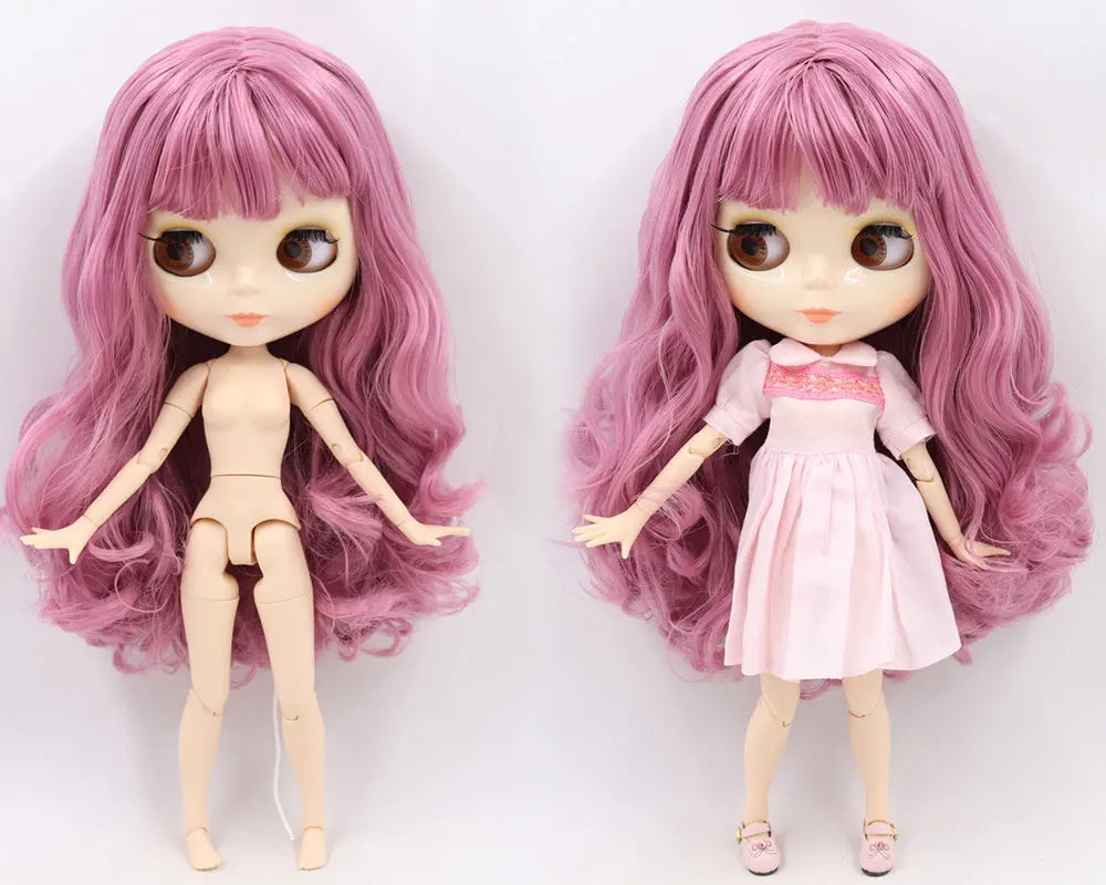 ICY DBS Blyth Doll Joint Body 30CM BJD Toy White Shiny Face and frosted Face with Extra Hands AB and Panel 1/6 DIY Fashion Doll