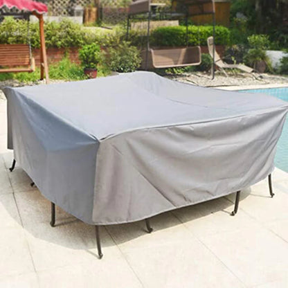 75 Sizes  Furniture Waterproof  Cover For Rattan Table Cube Chair Sofa  Rain Garden Patio Protective Cover Black and Silver