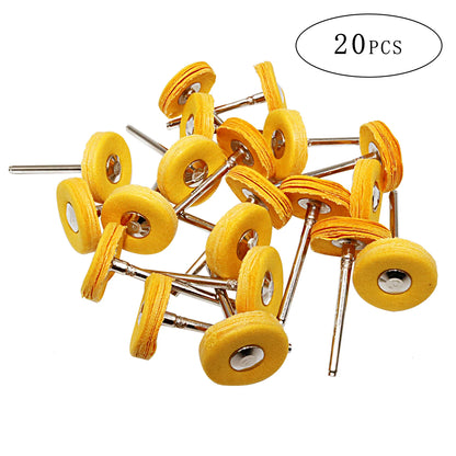 2.35/3mm Shank 40 Pieces Muslin Polishing Buffing Wheel Buffs Set Fits Dremel Rotary Tools