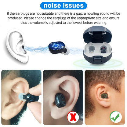 NEWEST Rechargeable Hearing Aid Digital  Hearing Aids Sound Amplifier Portable Deaf Elderly Dropshipping Free Shipping