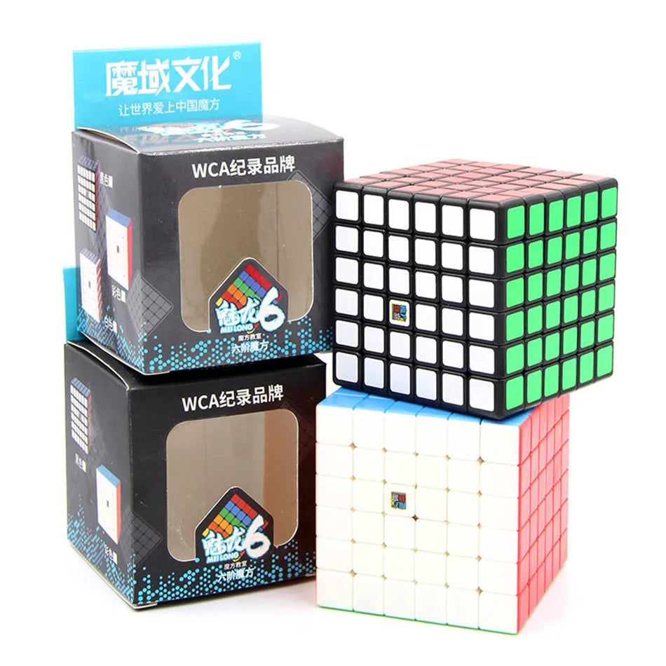 MOYU Speedcube Meilong Magic Cube Stickerless 4x4 5x5 6x6 7x7 8x8  Speed Puzzle Cubes Toys Gift