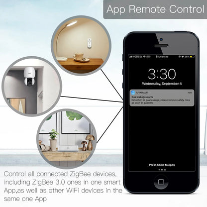 Moes Tuya ZigBee 3.0 Smart Gateway Hub Smart Home Bridge Smart Life APP Wireless Remote Controller Works with Alexa Google Home