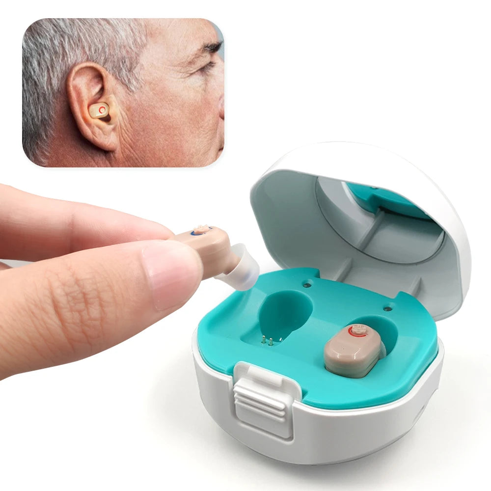 NEWEST Rechargeable Hearing Aid Digital  Hearing Aids Sound Amplifier Portable Deaf Elderly Dropshipping Free Shipping