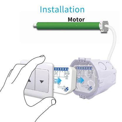 Tuya Smart Life WiFi Curtains Switch Connected Roller Shutters Control Blinds Motor Google Home Alexa Electric Window LoraTap