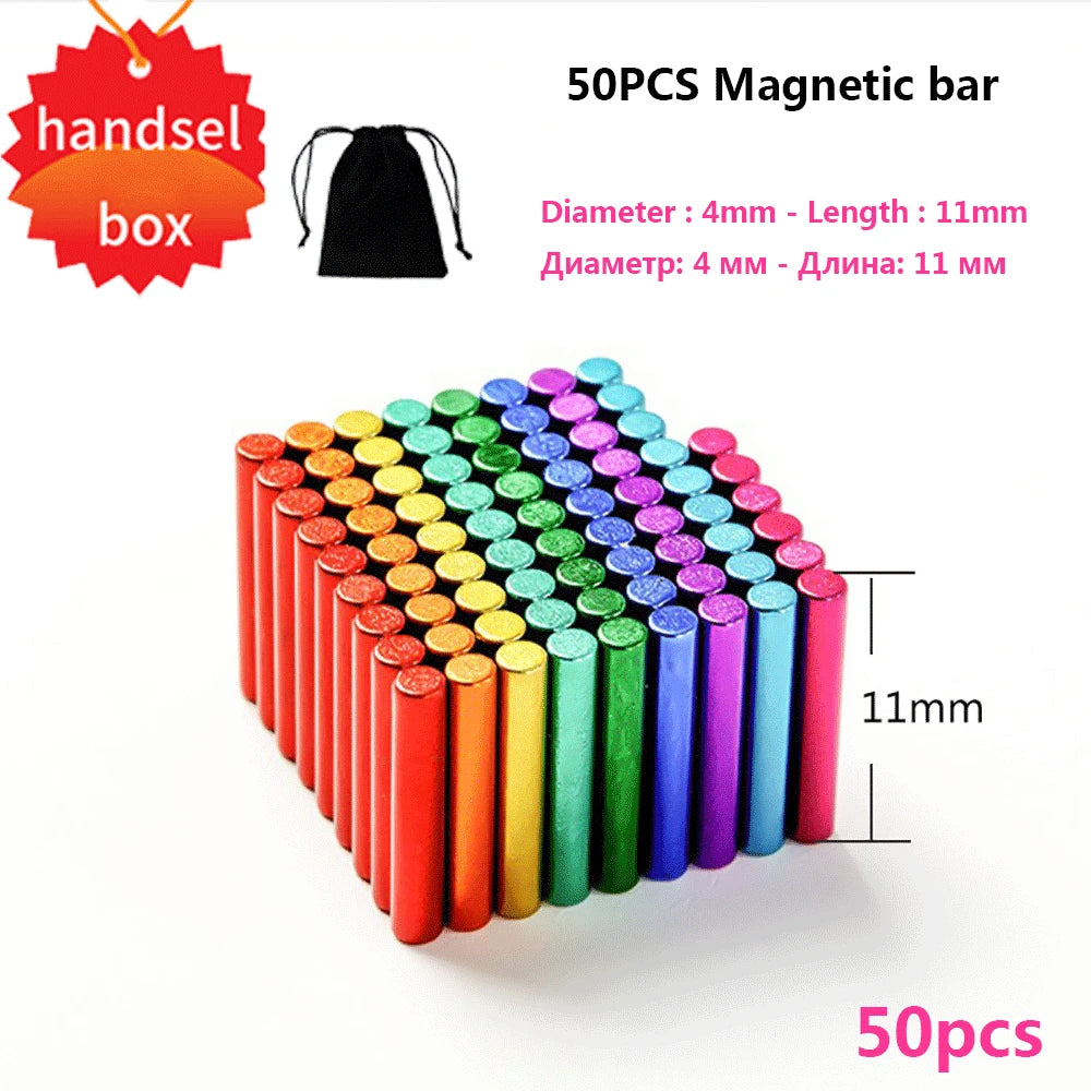 2025 diy Construction Designer Magnetic Set Beading Balling Building Colored Magneting CreativeStrip Effect Manicure Art Tools