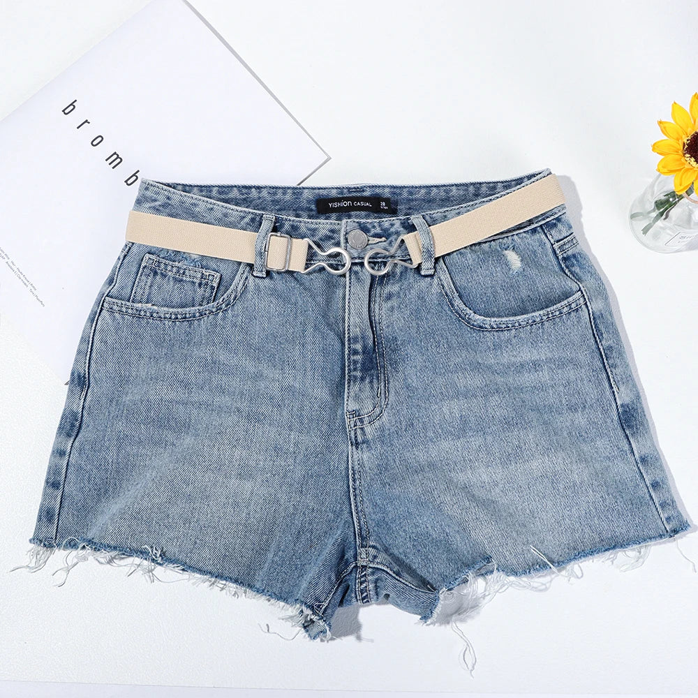 1PC Fashion Adjustable Children Elastic Belts Wide Candy Color Waist Belt Stretch Canvas Belt For Jeans Pants Kids Casual Belts
