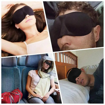 3D Sleep Mask Natural Sleeping Eye Mask Eyeshade Cover Shade Eye Patch Women Men Soft Portable Blindfold Travel Eyepatch