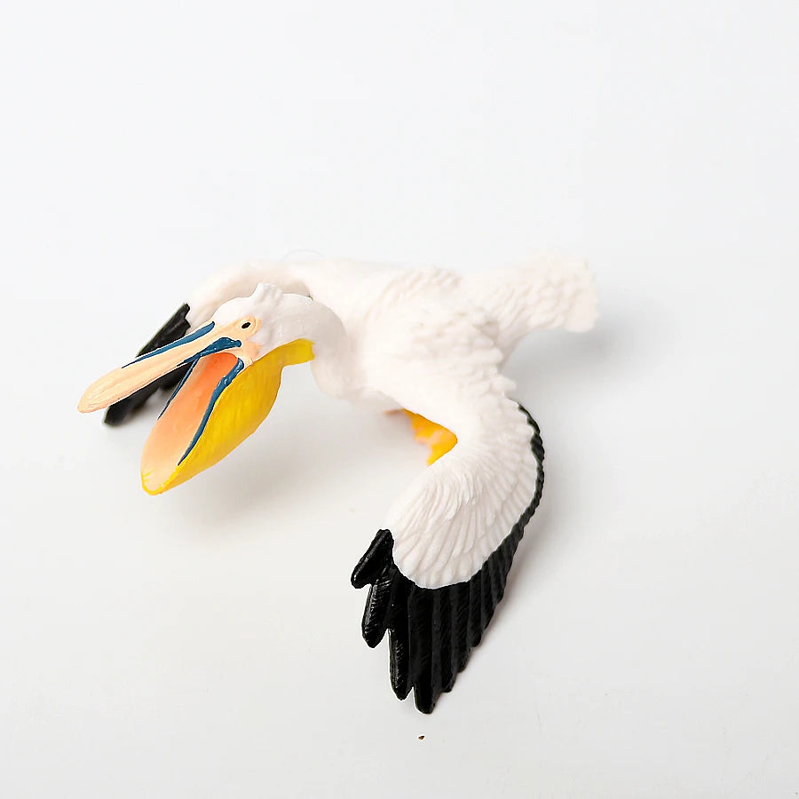 Simulated Bald Eagle Owl pelican Parrot Swan Birds Hand Painted Model Toy Figurine for Kids' Collection Science Educational Toys