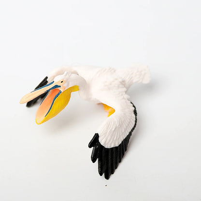 Simulated Bald Eagle Owl pelican Parrot Swan Birds Hand Painted Model Toy Figurine for Kids' Collection Science Educational Toys