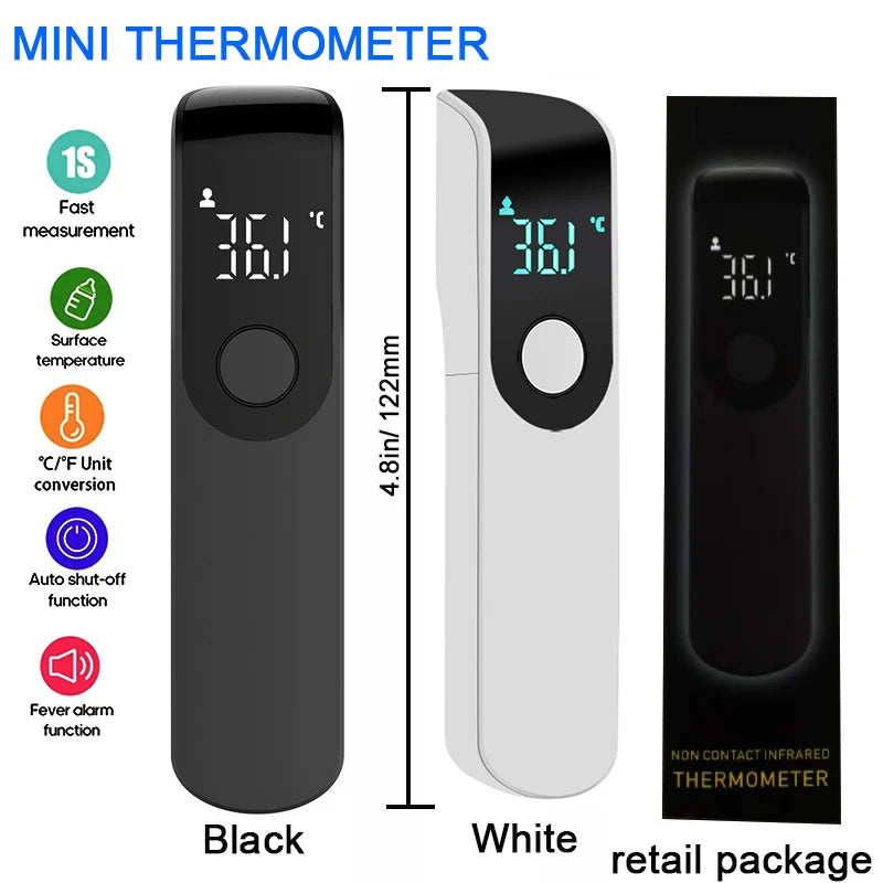 Household Medical Digital Ear Thermometer Baby Adult Fever Thermometer, Finger Pulse Oximeter Portable Health Monitoring Device