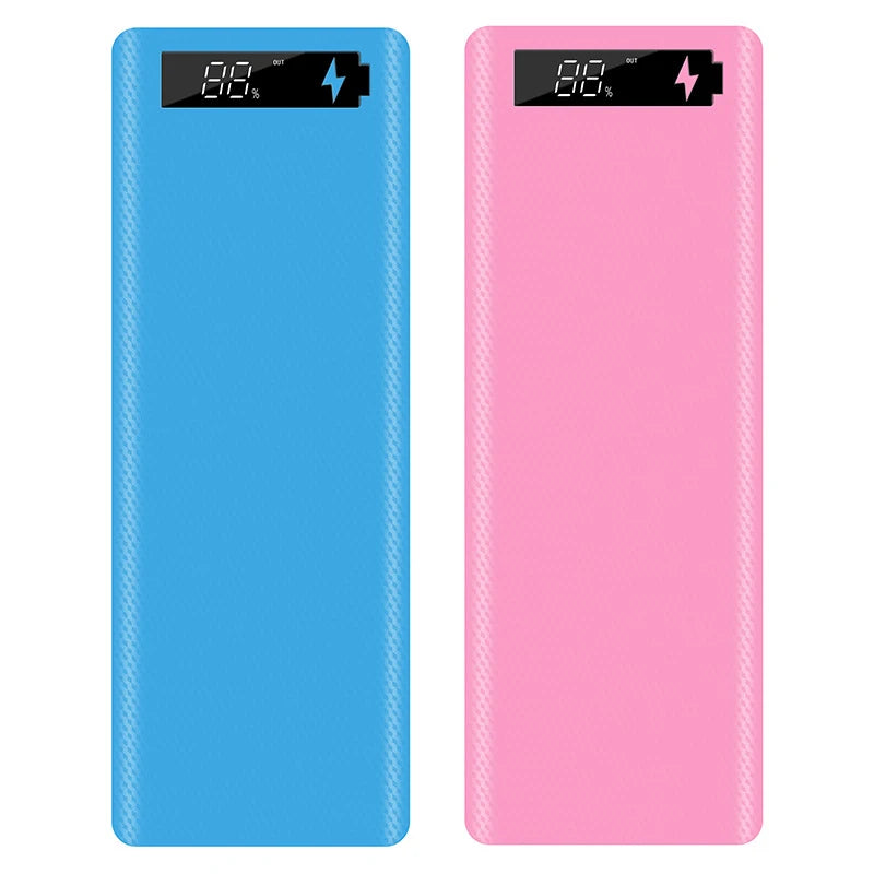 Welding Free 10*18650 Battery Storage Box 2 USB Power Bank Case 5/12V DIY Shell 18650 Battery Holder Case PD QC 3.0 Quick Charge