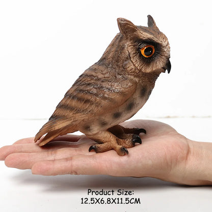 Simulated Bald Eagle Owl pelican Parrot Swan Birds Hand Painted Model Toy Figurine for Kids' Collection Science Educational Toys