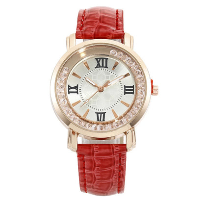 2025 Luxury Women Watch Fashion Leisure Set  Elegant Fashion Ladies Leather Quartz Wristwatch
