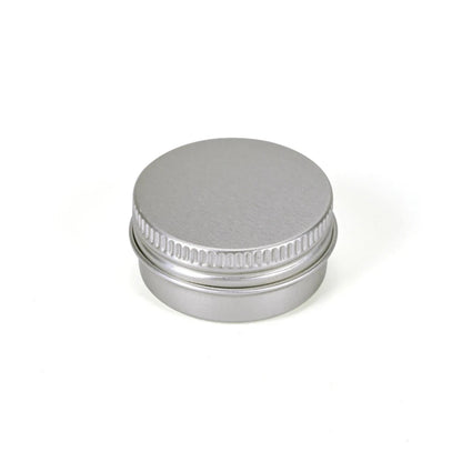 5ml-250ml Cosmetic Aluminum Cans Aluminum Boxes Silver Aluminum Tins Cans Screw Top Round Candle Spice Tins Cans Lid Containers