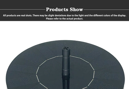 Mini Solar Water Fountain Pool Pond Waterfall Fountain Garden Decoration Outdoor Bird Bath Solar Powered Fountain Floating Water