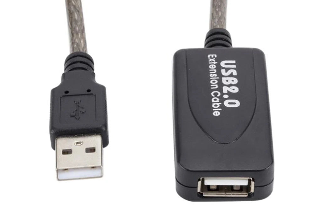 3M 5M 10M 15M 20M 25M 30M USB 2.0 Extension Cable Male to Female Active Repeater Wireless Network Card Extender USB Adapter Cord