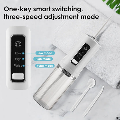 Teeth Oral Irrigator Portable Mouth Washing Machine Interdental Cleaning Irrigator USB Oral Teeth Dental Water Flosser