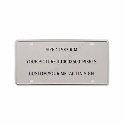 Custom Metal Tin Signs Retro Plaque Home Decor Iron Wall Art Poster Personalized Text Plates Street Sign 20x30cm/15x30cm/30x30cm