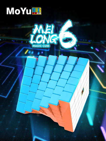 MOYU Speedcube Meilong Magic Cube Stickerless 4x4 5x5 6x6 7x7 8x8  Speed Puzzle Cubes Toys Gift