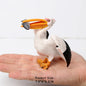 Simulated Bald Eagle Owl pelican Parrot Swan Birds Hand Painted Model Toy Figurine for Kids' Collection Science Educational Toys