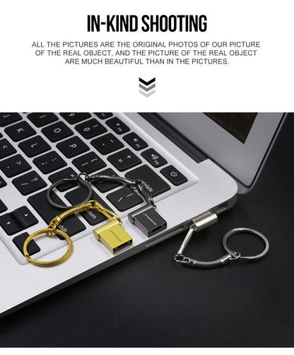 Metal Super Mini USB 2.0 4GB 8GB 16GB 32GB 64GB USB Flash Drive 128GB Pendrive 16GB Pen Drive U Disk Flash Memory