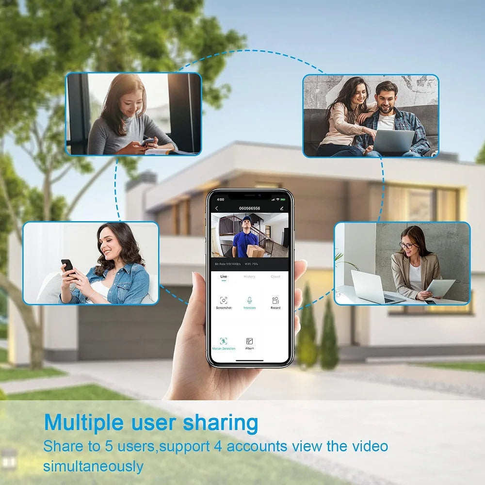 Tuya Smart WiFi IP Camera PIR Shell Design Indoor Hidden Security Camera 2MP 5MP Night Vision 2-Way Audio Motion Detection Cam