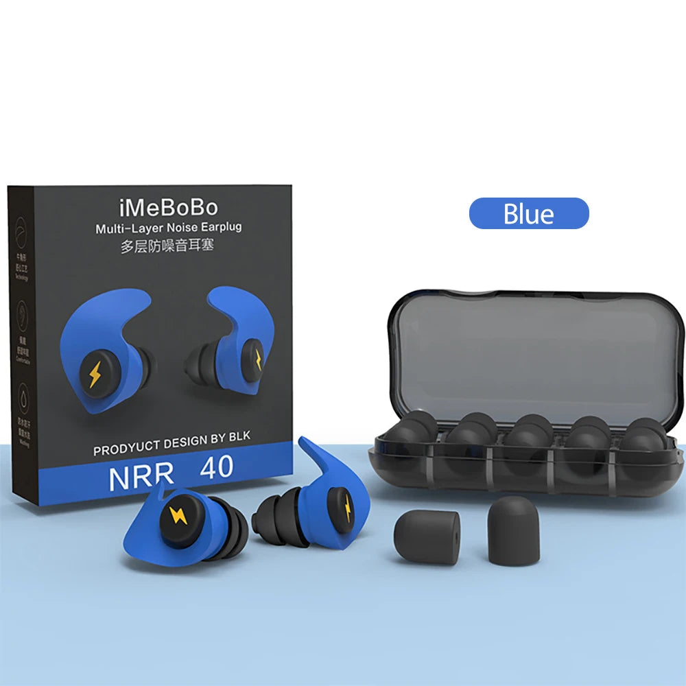 Earplugs Plug Sleep Earplug Anti Bruit Foam Noise Sleeping Cover Ears Silicone For Soundproofing Reduction Ratio Soft Ear Plugs