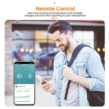 AUBESS Tuya Smart ZigBee 3.0 Smart Temperature And Humidity Sensor Monitoring Reminder Via Alexa Google Home ZigBee Gateway
