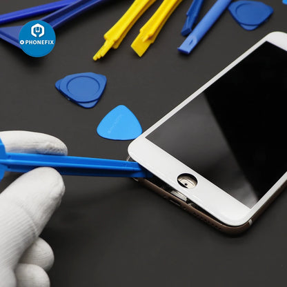 12pcs Mobile Phone Repair Opening Tool Screen Repair Kit Plastic Spudger Disassemble Pry Tools for iPhone Electronics Tool Kit
