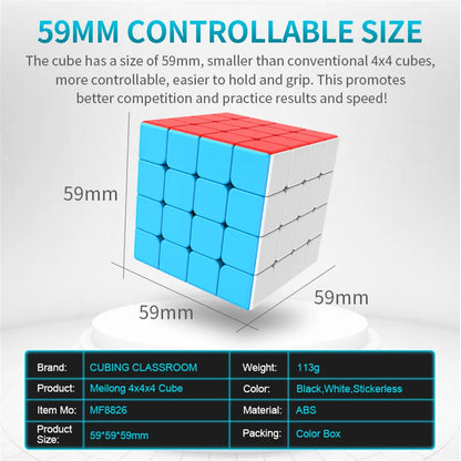 MOYU Speedcube Meilong Magic Cube Stickerless 4x4 5x5 6x6 7x7 8x8  Speed Puzzle Cubes Toys Gift
