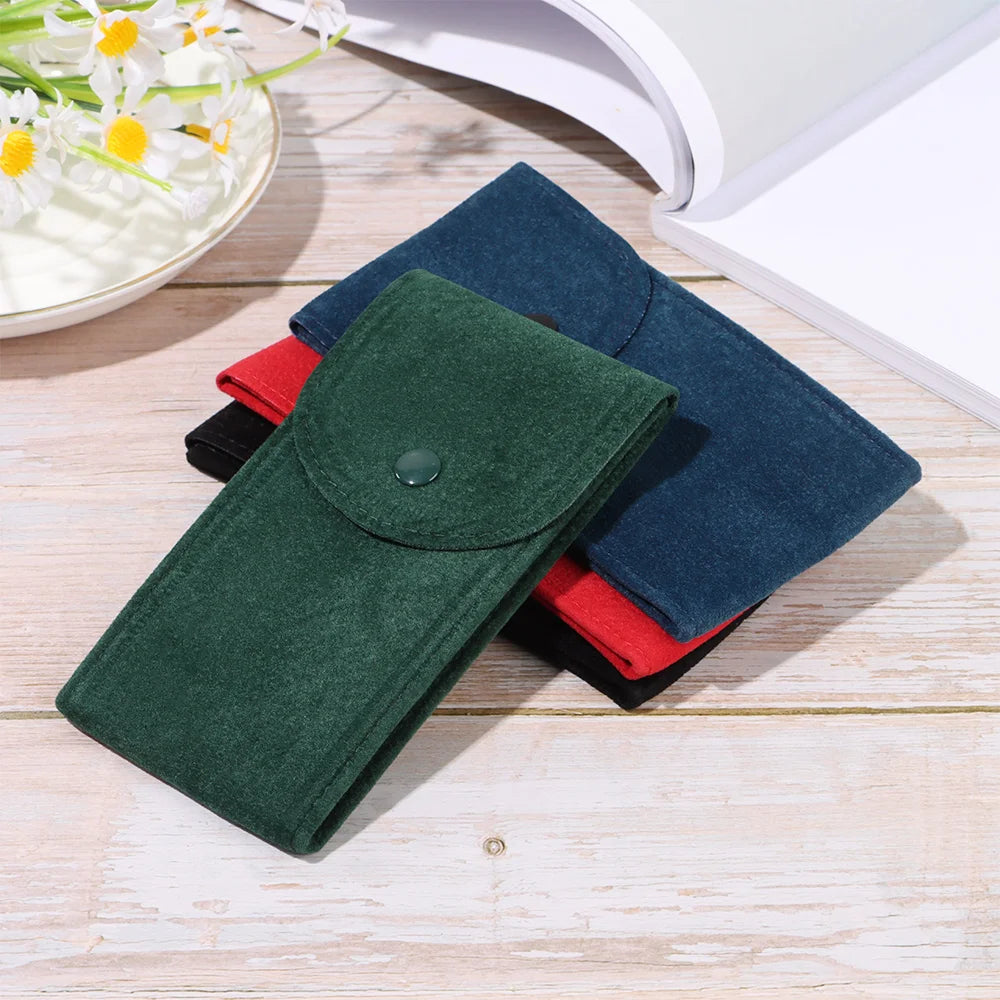 Portable Watch Bag Gift Shock-proof Press Velvet Snap Design Jewelry Box Watch Packing Pouch Storage Bag Single Watch Display