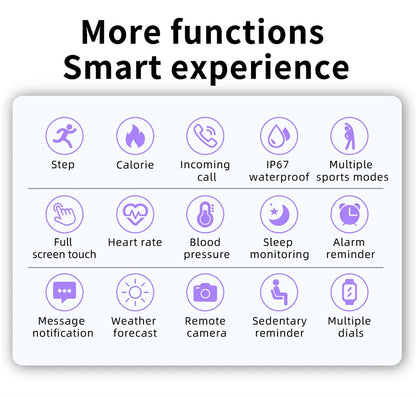 LIGE 2025 Nowy inteligentny zegarek męski, pełnoekranowy dotykowy sportowy zegarek fitness, wodoodporny IP67 Bluetooth dla Androida i iOS smartwatch Mężczyźni+pudełko