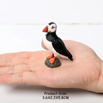 Simulated Bald Eagle Owl pelican Parrot Swan Birds Hand Painted Model Toy Figurine for Kids' Collection Science Educational Toys