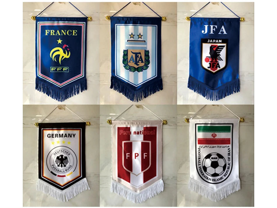 aerxemrbrae   Square Football Team Flag basketball teams activity flags Custom Logo Customized Exchange Pennant Hanging banner