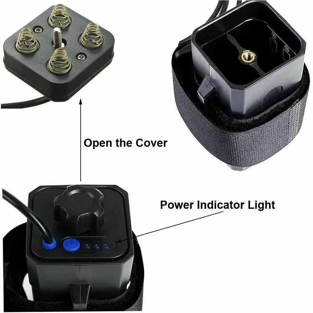 Portable 4X 18650 Waterproof Battery Pack Case Power Bank Storage Box For Bicycle Bike Lamp 8.4V 5V DC Output Without Battery