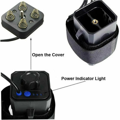 Portable 4X 18650 Waterproof Battery Pack Case Power Bank Storage Box For Bicycle Bike Lamp 8.4V 5V DC Output Without Battery
