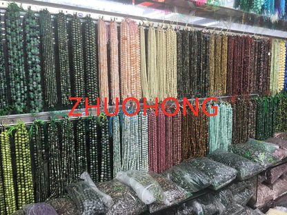 Natural Black Tourmaline AAA Quality Loose Stone Beads 4/6/8/10MM 15Inch For Jewerly DIY Making Bracelet Necklace