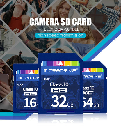 Standard SD Card  64GB 128GB 256GB SDHC/XC 16GB 32GB Normal Full Size Flash SD Memory Card High Speed for Camera