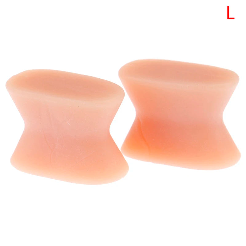 2PCS Silicone Foot Finger Toe Separator Adjuster Hallux Valgus Pedicure Corrector Feet Care Bunion Bone Thumb Valgus Protector