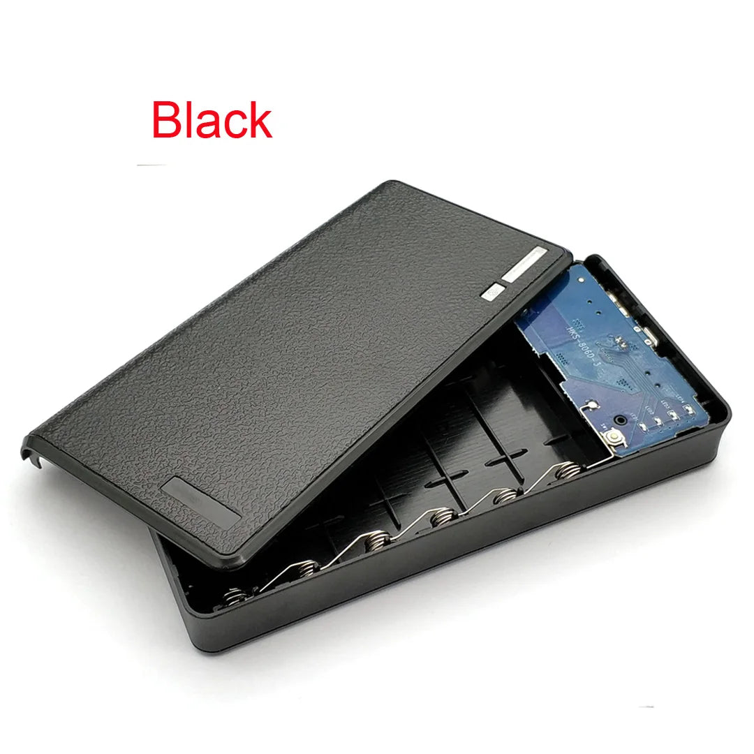 6x18650 Battery Power Bank Box DIY Power Bank Case Dual USB 18650 Battery Charger Box For Phone