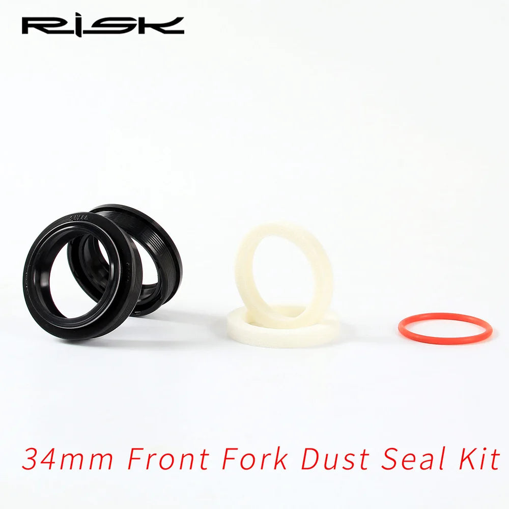 RISK Mountain Bike Suspension Front Fork Dust Seal Oil Sponge Ring 32 34 mm 35mm 36mm MTB Bicycle Fork Inner Tube Dust Seal Tool