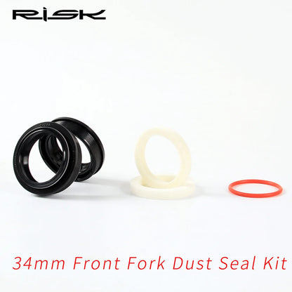 RISK Mountain Bike Suspension Front Fork Dust Seal Oil Sponge Ring 32 34 mm 35mm 36mm MTB Bicycle Fork Inner Tube Dust Seal Tool